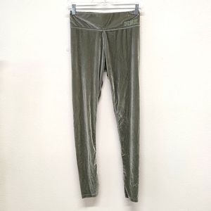 Victorias Secret PINK Velour Velvet Jogger  Sage Green S